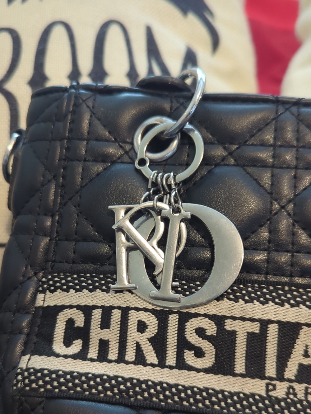 Lady Dior Micro Black Quilted Bag - Picture 2 of 6